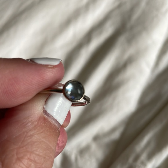 Pandora sterling silver droplet ring - Picture 2 of 3